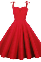 Vestido de cóctel azul real sin mangas con corte en A